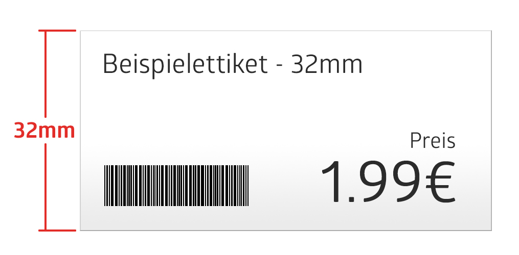 30 Klebeschienen Für Preis-Scanner – DBR 39, L125, Passend Für Tego Bodenscanner, FP242