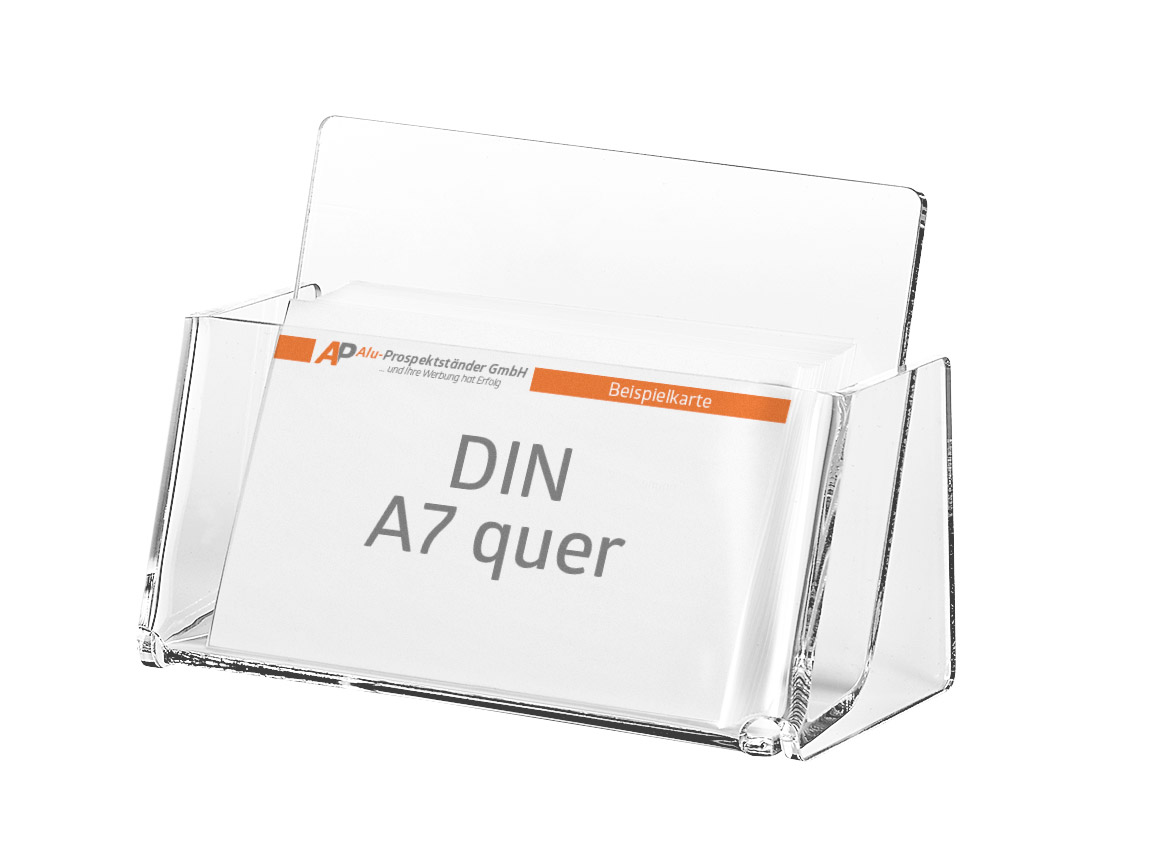 glasklar im 5er Pack DIN A6 Querformat Tischaufsteller Prospekthalter Prospektständer für Kataloge 