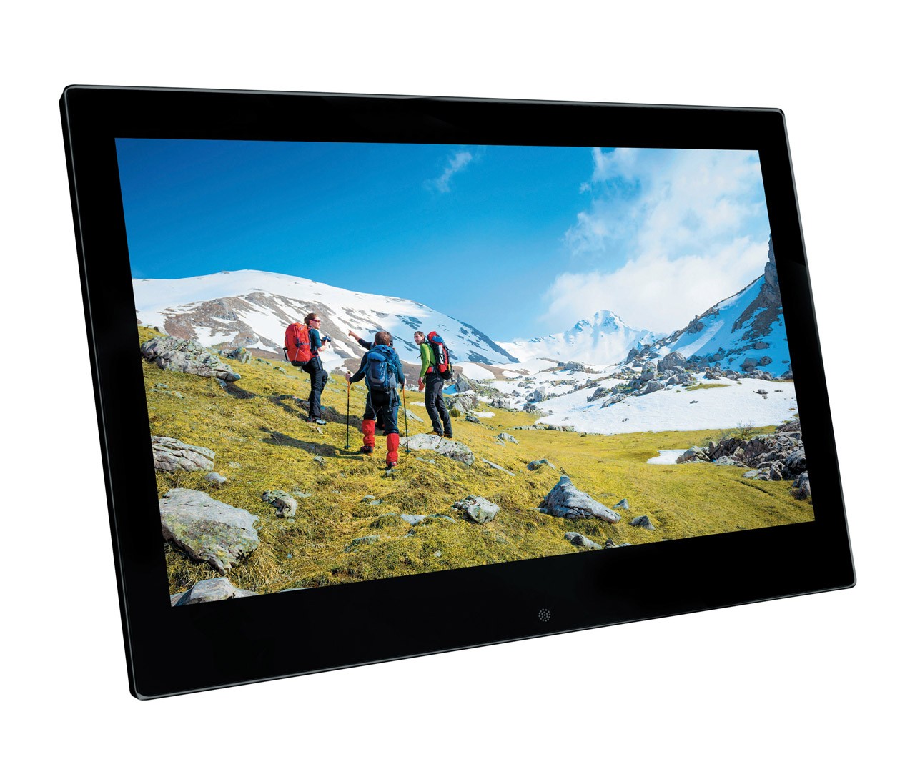 Media-Display „Ipoint“ in schwarz mit Monitor