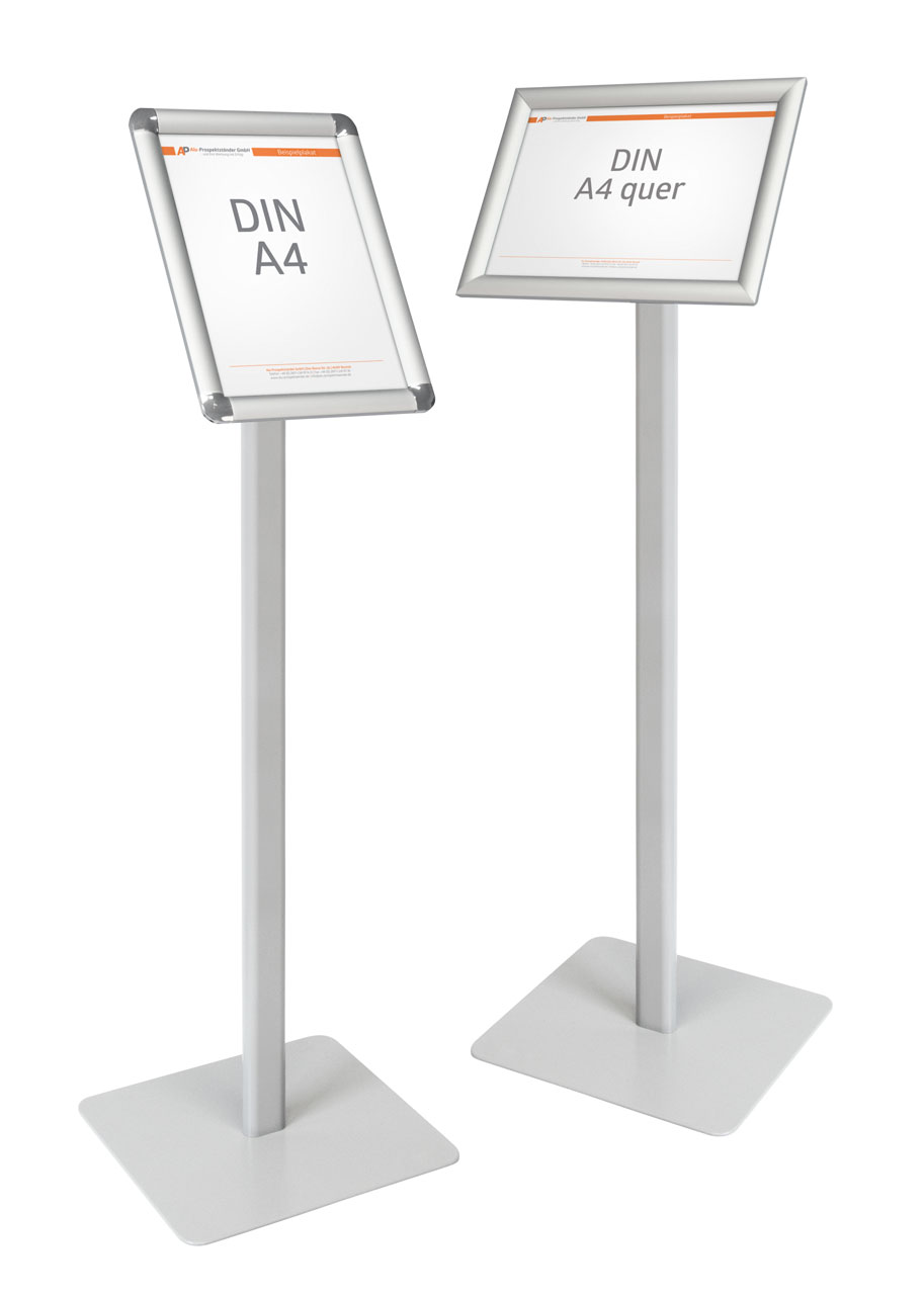 Infoständer Schwarz DIN A4 | Display Sales